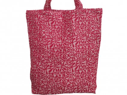 Textil shopper válltáska hosszúfülű piros