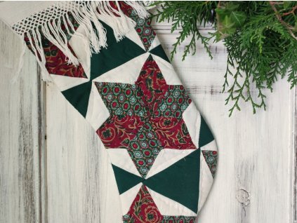 patchwork mikulás zokni
