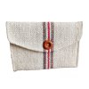 természetes szőttes vászon irattartó tárca