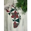 Patchwork Mikulás zokni kandalló dísz