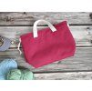 Pamut projekt táska piros