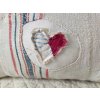 rusztikus szíves párna