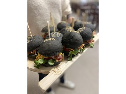 Mini burger s trhaným kachním masem