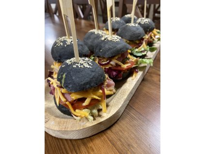 Mini burger s trhaným kachním masem