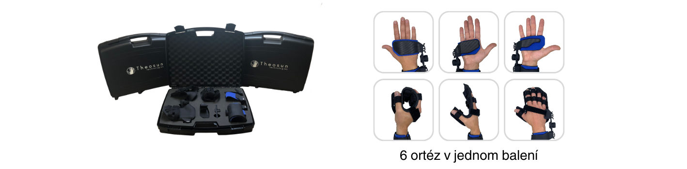 Šest typů ortéz v jednom balení