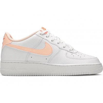 AIR-FORCE 1 '07 White Hyper Crimson (GS) v bílo-oranžové barvě