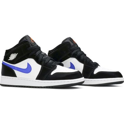 Air Jordan 1 Mid Racer Blue White (GS)