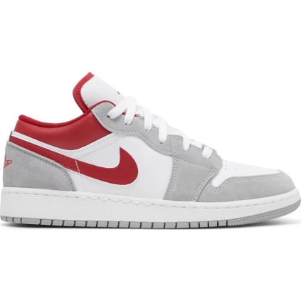 Air Jordan 1 Low SE Smoke Grey Gym Red (GS) DM0589-016: Elegantní Šedo-Bílo-Červená Kombinace pro Dámy