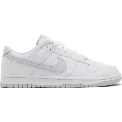 Dunk Low Retro White Pure Platinum DV0831-101: Unisex Tenisky v Čistě Bílé a Šedé Kombinaci