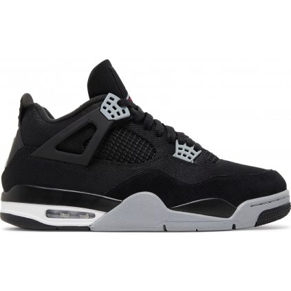 JORDAN 4 BLACK CANVAS