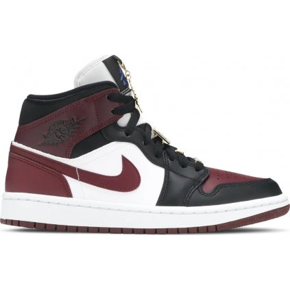 JORDAN 1 MID SE BLACK DARK BEETROOT (W)