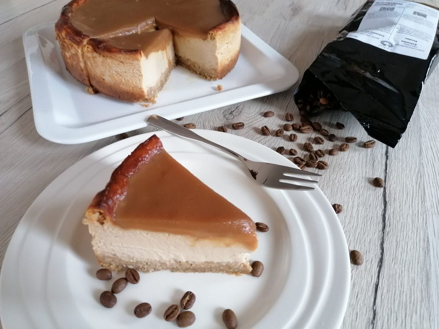 Mocca cake s karamelem