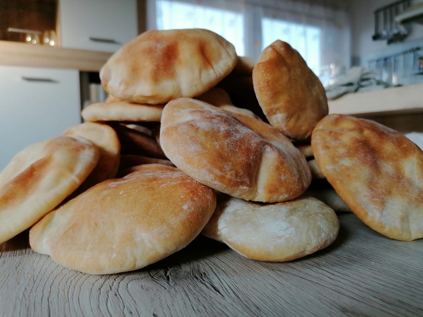 Pita chleby z trouby