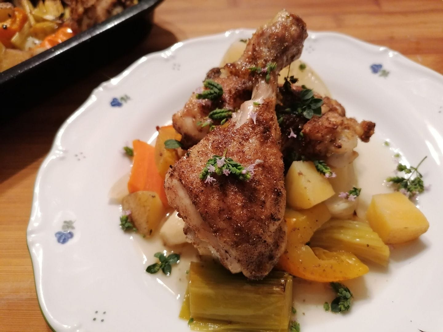 Masala kuře na zelenině