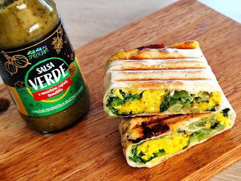 Burrito se salsou verde