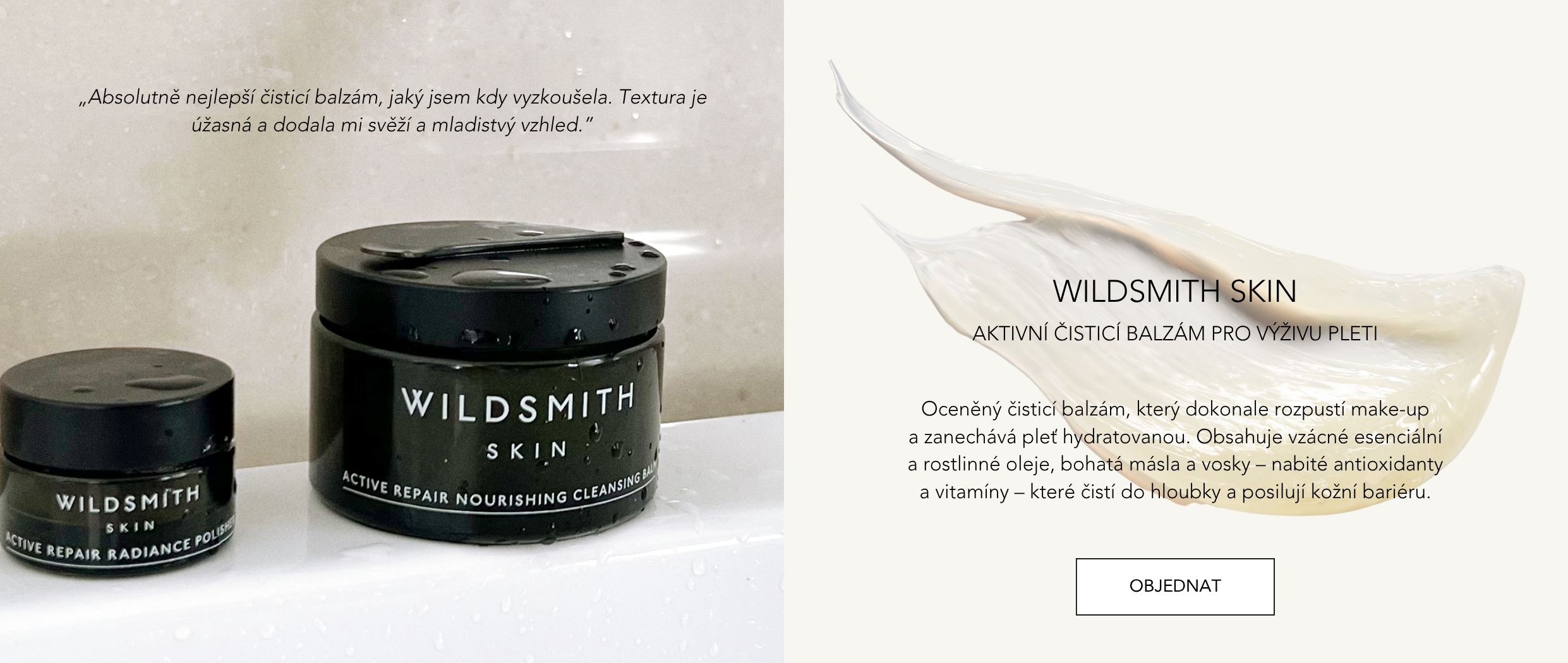 WILDSMITH SKIN ACTIVE REPAIR NOURISHING CLEANSING BALM