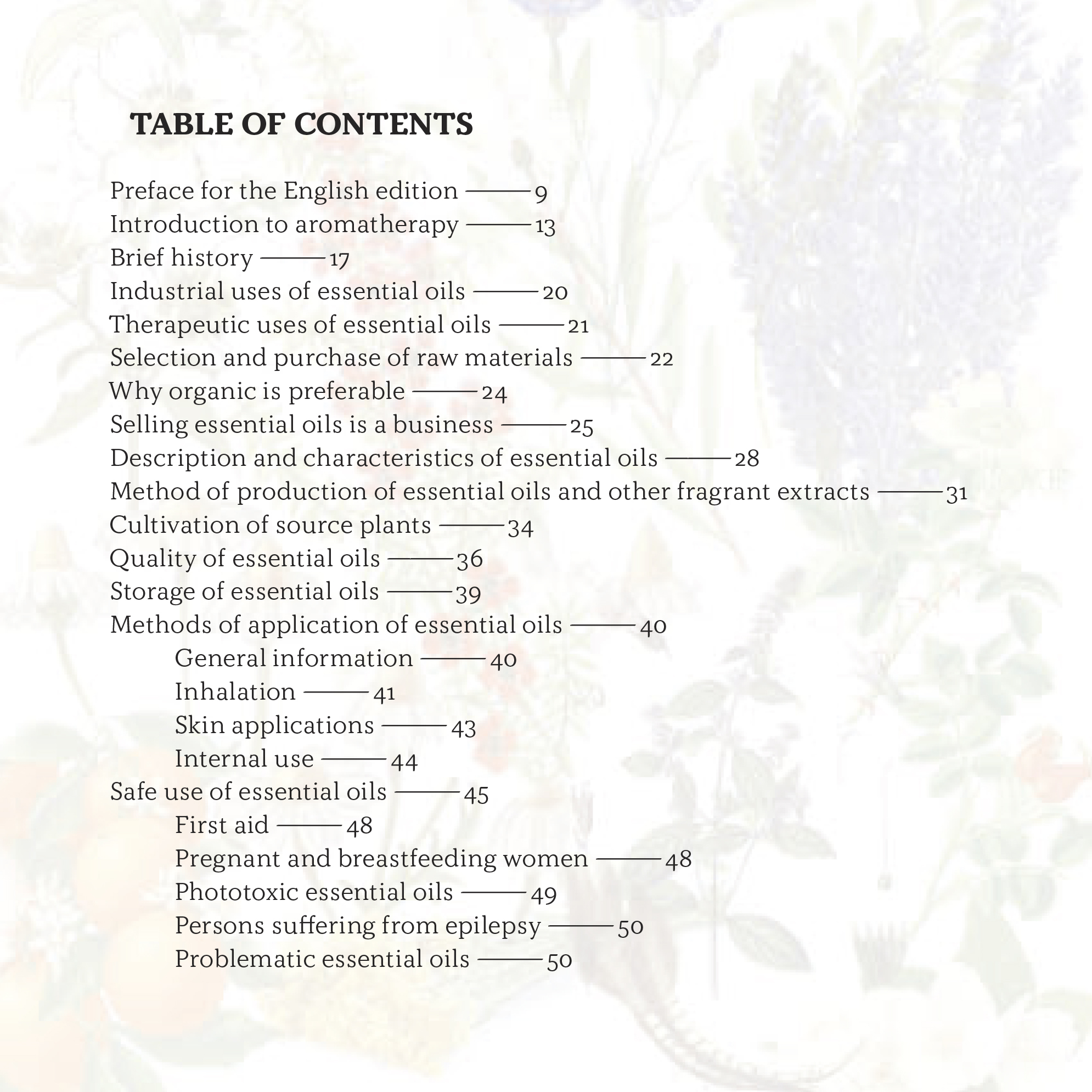 Table of Contents