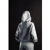 Dámska oversize mikina z tenkej bavlny s kapucňou "Thin" grey
