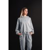 Dámska oversize mikina z tenkej bavlny s kapucňou "Thin" grey
