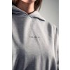 Dámska oversize mikina z tenkej bavlny s kapucňou "Thin" grey