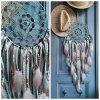 Lapač snů Zemitá něha  Lapač snů – ručně vyráběná dekorace