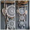 Boho dekorace Boho sen  Lapač snů – ručně vyráběná dekorace