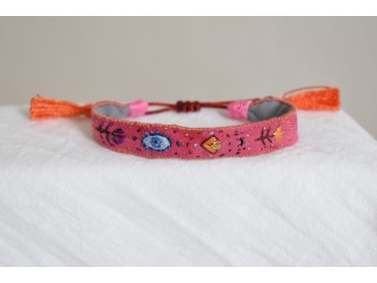 Letní poezie - vyšívaný náramek