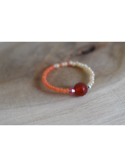 Prstýnek - karneol