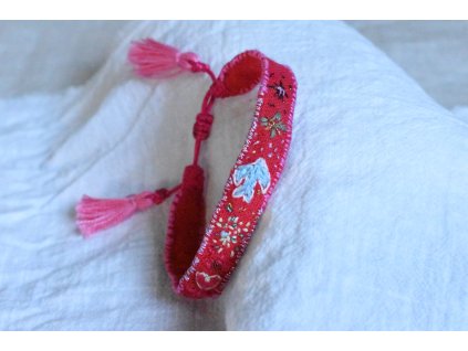 Vyšívaný náramek symboly