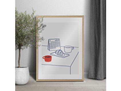 Picture frame png mockup in a minimal living room (kopie)
