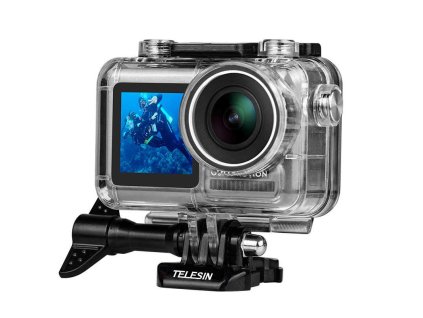 TELESIN 40M Diving Waterproof Housing Case Transparent Acrylic Shell Cover For DJI Osmo Action Sport Camera.jpg q50