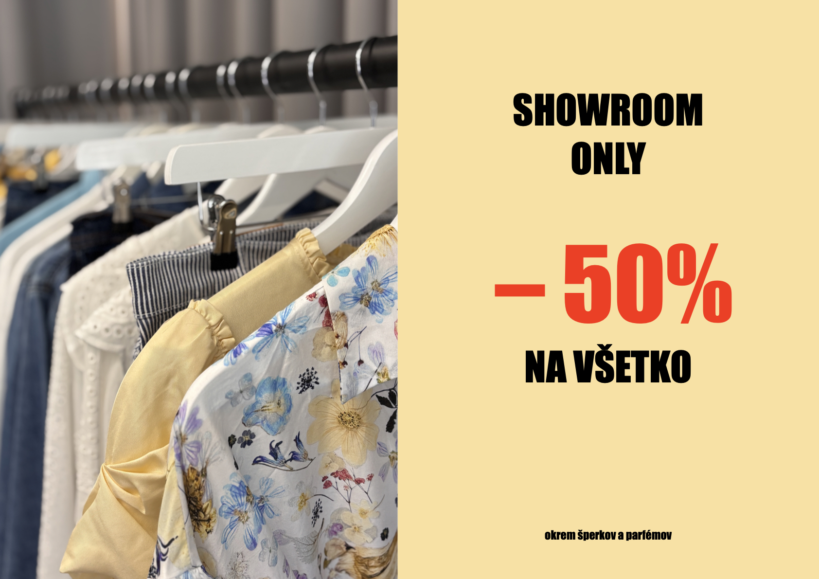 - 50% v showroome