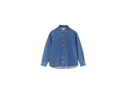 Millington shirt Mid blue 01