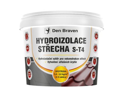 en Braven Strešný hydroizolačný náter DenBit S T4 červený 5 kg