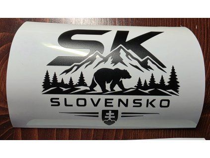 Nálepka medveď,Slovenko