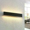Nástěnné LED svítidlo Lindby Ignazia, 47 cm, černá, kov, nahoru/dolů