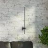 LED nástěnné světlo Swing, výška 60 cm, CCT, kov, černá