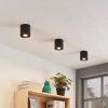 Lindby Parvin downlight hliník, kulatý, černý