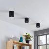 Lindby Parvin downlight hliník, kulatý, černý