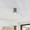 Lindby Parvin downlight hliník, kulatý, šedý