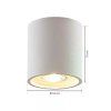 Lindby Parvin downlight hliník, kulatý, bílý