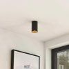 Arcchio Downlight Brinja, černá, kov, Ø 6cm, kulatá, GU10