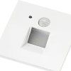 Arcchio LED vestavné svítidlo Neru, 7 cm, bílé, hranaté, senzor