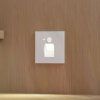 Arcchio LED vestavné svítidlo Neru, 7 cm, bílé, hranaté, senzor