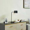 Stolní lampa Lindby Kaida, černá, kov