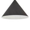 Lindby lampa Triangolo, černá, výška 195 cm, kov E27