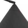 Lindby lampa Triangolo, černá, výška 195 cm, kov E27