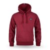 Mikina s kapucí Patch bordeaux