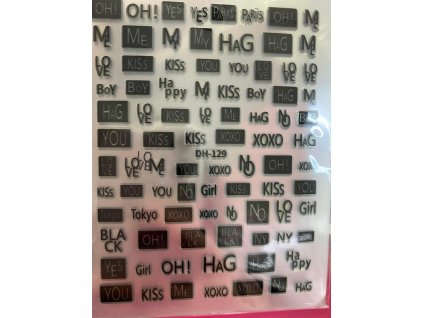 Text - černý, bílý