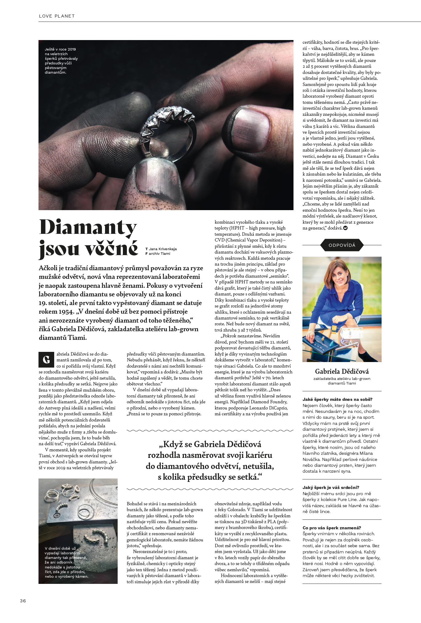 WHAT: Diamanty jsou věčné